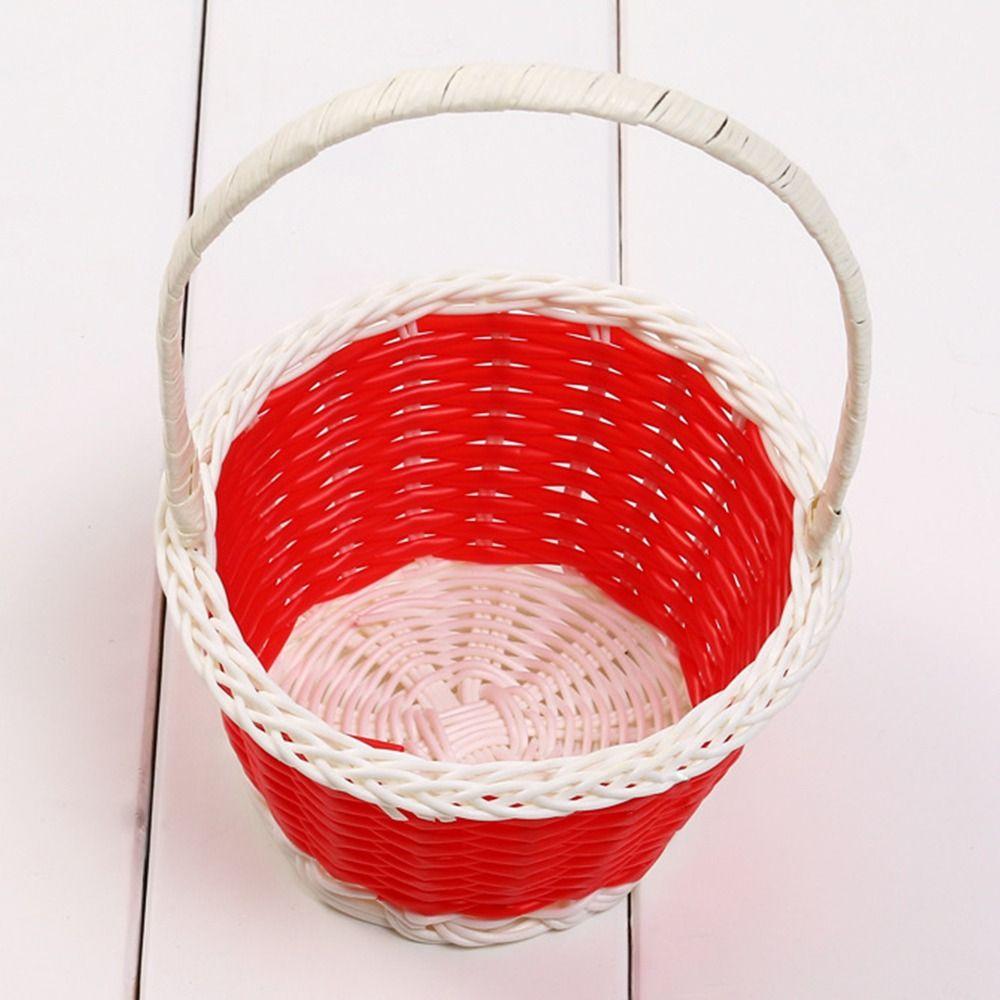 Plastic Vine Storage Baskets Shopping Storage Hamper Basket  For Plant Home Wedding