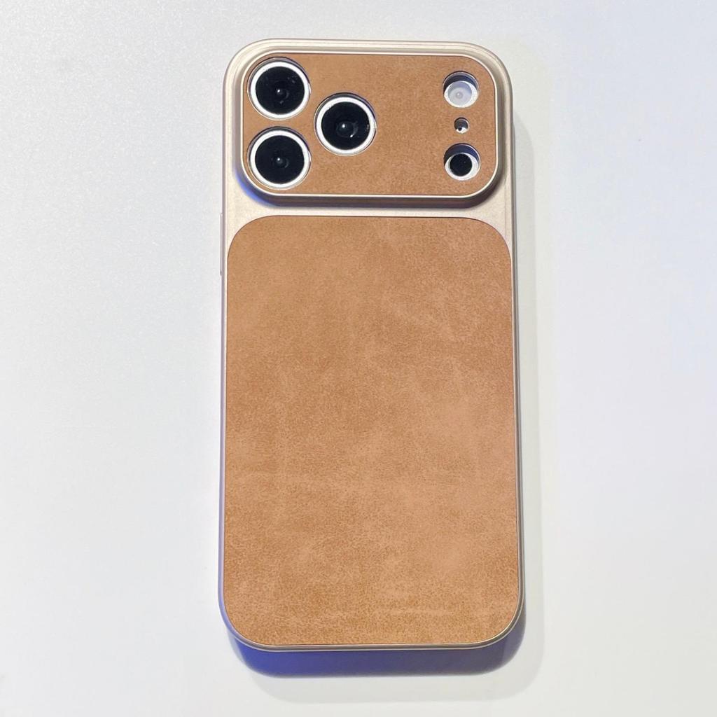 Apple 16 Skin-Feel Lambskin iPhone 17ProMax Drop-Proof Full-Coverage Case
