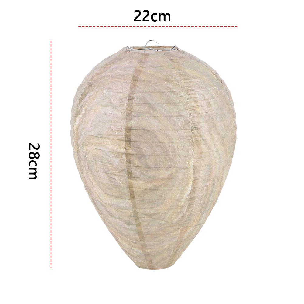 Wespennest-Attrappe 28x22cm Outdoor Falsches Wespennest Ungiftig Bienenstock-Laterne Vertreiber Wespenabwehr-Laterne Heim Hof Zubehör