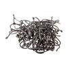 5#-15# Fish Hook Box Black Crooked Mouth High Carbon Steel Hook With Barb