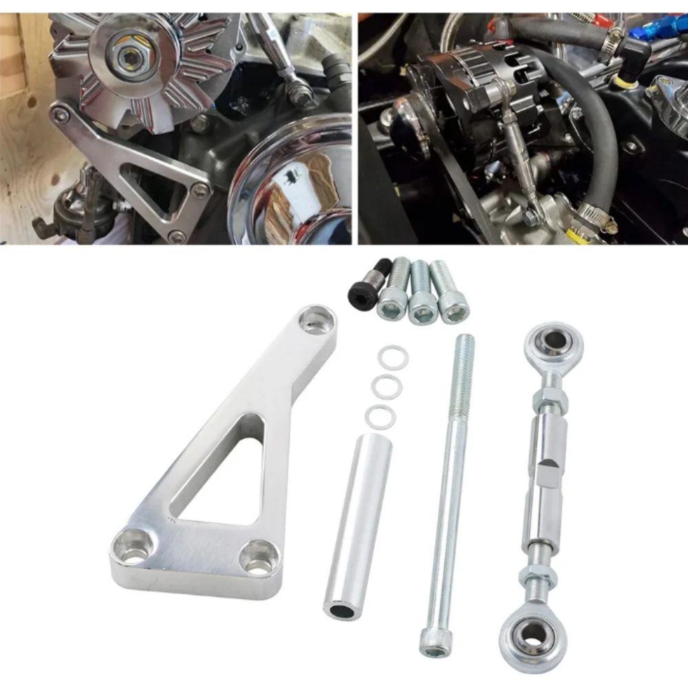 Aluminum Zinc Zinc Alloy Alternator Bracket Kit Adjustable Design LWP Bracket Kit Performance Upgrade