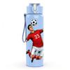 1 PZ Giocatore di Calcio Calcio Posa Dinamica 750ml Plastica Colorata Borraccia Sportiva Tappo Flip con Cannuccia Anti-perdita Adatta per Sport Ufficio Uso Domestico