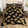 Ginkgo biloba 3D high definition digital printing duvet cover set soft and comfortable bedding