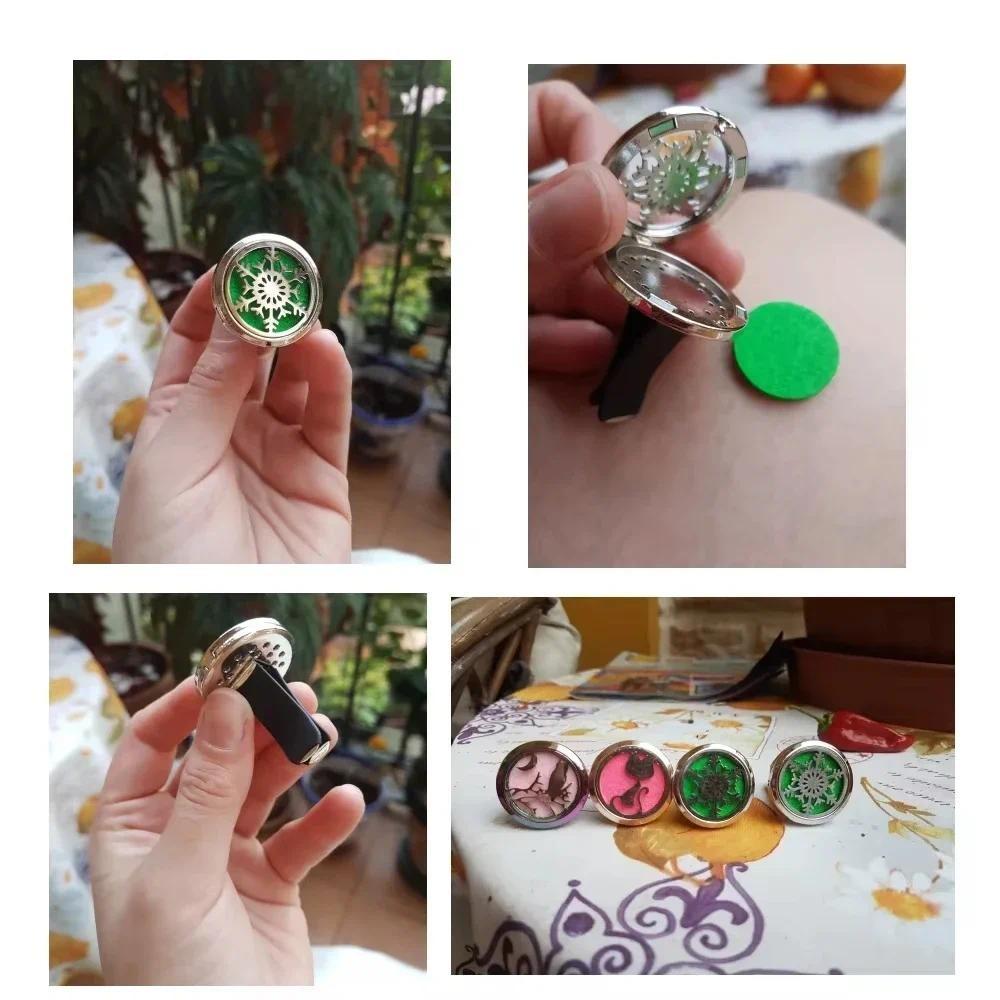 Decorative Car Vent Clip Oil Diffuser Stainless Steel Aromatherapy Accessory