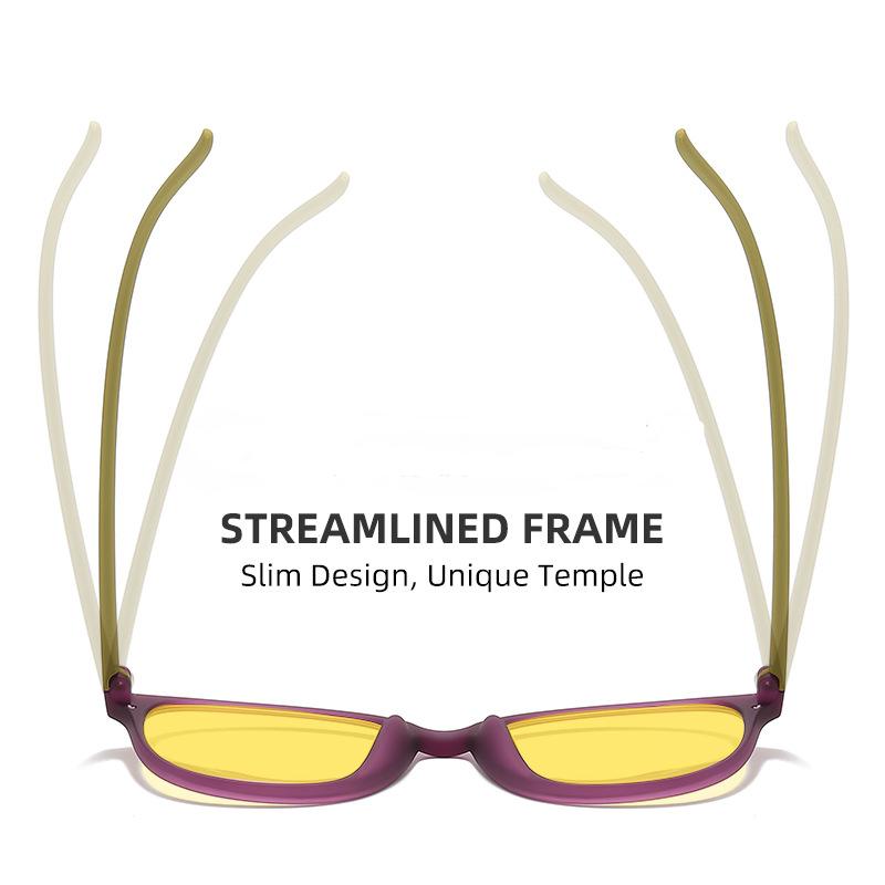 New Retro Night Vision Glasses for Men High-end Yellow Lens Anti Blue Light Driving Computer Sunglasses
