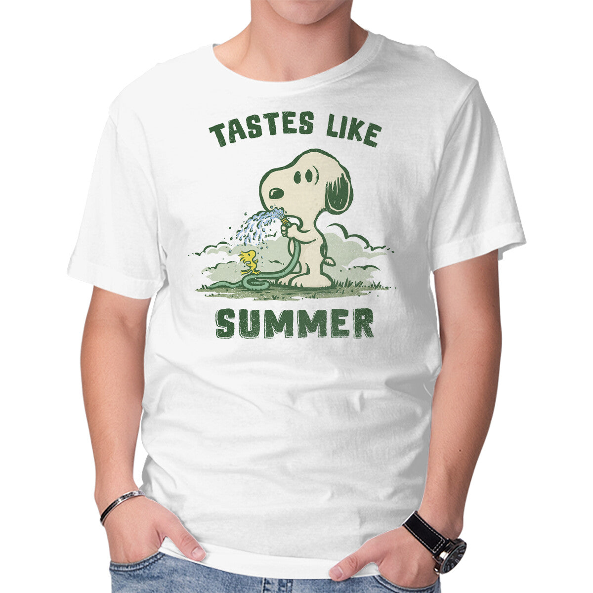 Unisex Crew Neck T-Shirt Tastes Like Summer Graphic Short Sleeve Casual Tee XL