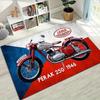 Jawa Retro Motorrad Teppich, geeignet für Wohnzimmer, Schlafzimmer, Spielzimmer, Computerraum und Heimdekoration.