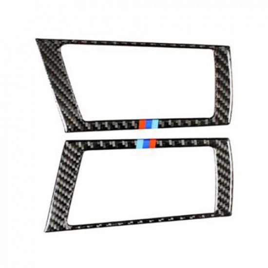 4pcs Carbon Fiber Interior Cover Trim Fits for Bmw X5 E70 X6 E71 2007-13