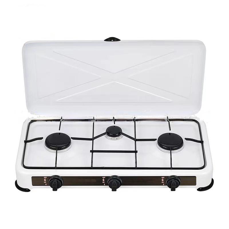 Desktop Portable Gas Cooker European Style Simple 3-head Small Stove Household Cooking Utensils Gas Stove