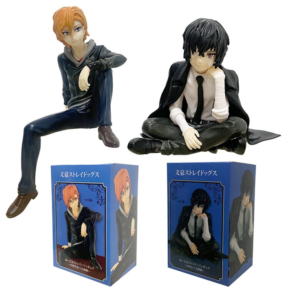 New Bungo Stray Dogs Dazai Osamu Figurine Nakahara Chuuya Action Figures Pvc Model Collection Noodle Stopper Birthday Toy Gifts