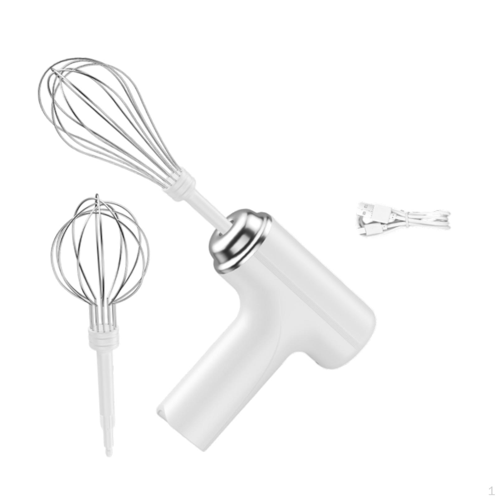 

Компактный электрический венчик, беспроводной венчик для приготовления пищи и выпечки White Double Head