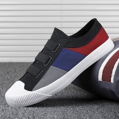 Canvas Men'S Shoes Casual Shoes Trend One-Pedal Cloth Shoes Breathable Board Shoes Color Matching