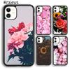 Krajews Peony Sunflowe Rose Daisy Plants Flower Phone Case For iPhone 17 Air 16 15 14 Plus 11 12 13 Pro Max Coque Fundas