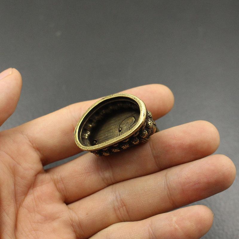 Sakyamuni Buddha Figurines Miniatures Antique Copper Dharma Master Statue Brass Decorations Desktop Ornament