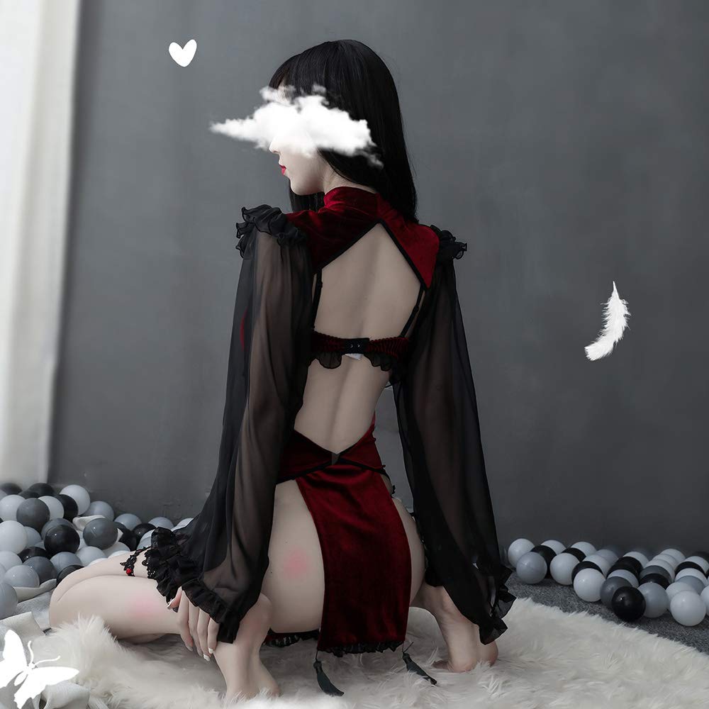 Sexy Chinese Cosplay Maid Erotic Naughty Underwear Extreme Adult Cute Bodycon Chinese Chinese Dress Chinese Clothes Lingerie Babydoll Chinese Dress