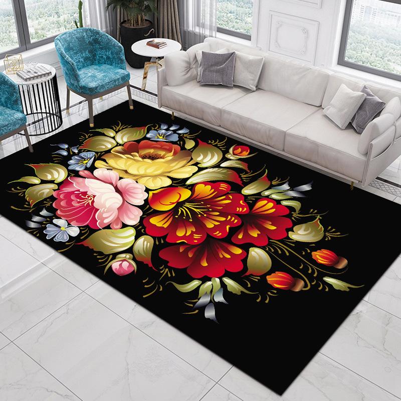 Nordic Ethnic Style Carpet Living Room Bedroom Sofa Coffee Table Tatami Bohemian Home Carpet