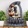 Polyresin Table Top Indoor Outdoor Water Fall Fountain with LED Lights Home Decor Decoration Gift Gifting Items