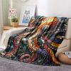 Octopus Print Flannel Blanket, High quality Comfortable for All Seasons, Home Decor, Warmth and Comfort, Perfect for Christmas Gifts