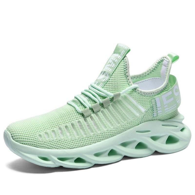 

Men Shoes Comfortable Sneakers Breathable Running Shoes Mesh Tenis Sport Shoes Size 39-46 Waling Sneakers 46 зелёный