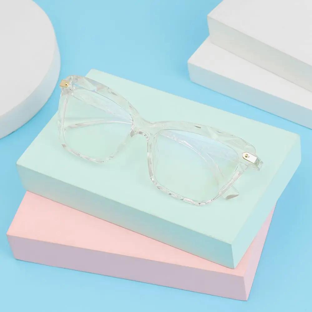 Square Vision Care Oversized Anti-blue Light Glasses Computer Goggles Multi-section Eyeglasses Cat Eye Eyewear