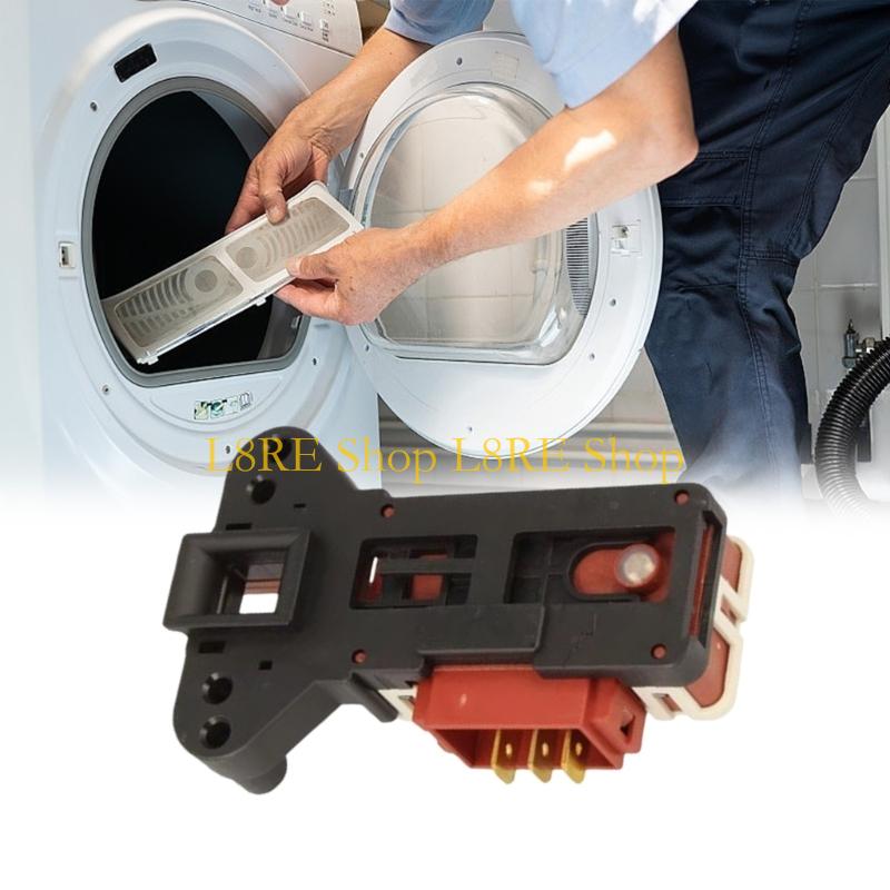 L8RE Washer Dryer Door Lock Switches Replacement Part Heavy Duty ABS Texture Safety Lock Mechanism for Top Load Models