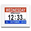 Desk Wall Alarm Digital Clocks 7 Inch Electronic Day Calendar with Video Playback Acrylic Frame for Senior Dementia Alzheimer's