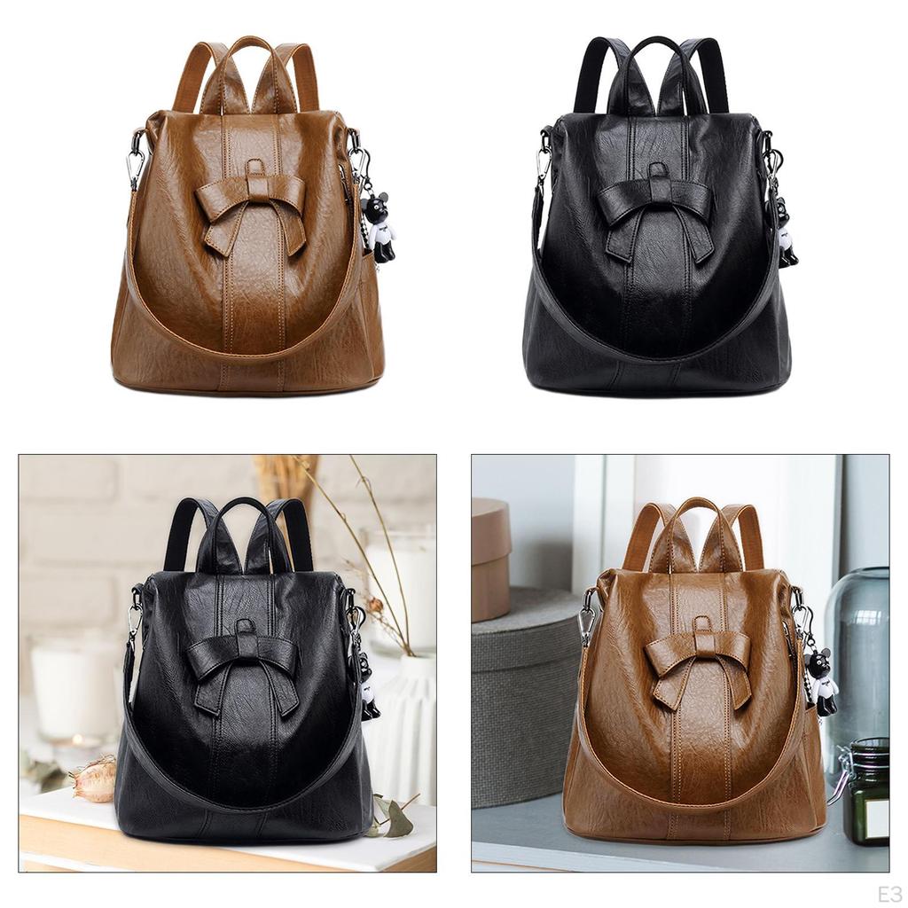 Elegant Women's Backpack with Bow Detail And Adjustable Shoulder Straps