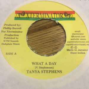 

7inch Record TANYA STEPHENS - What A Day none XTerminator Jamaica Reggae, Ska & Dub Used