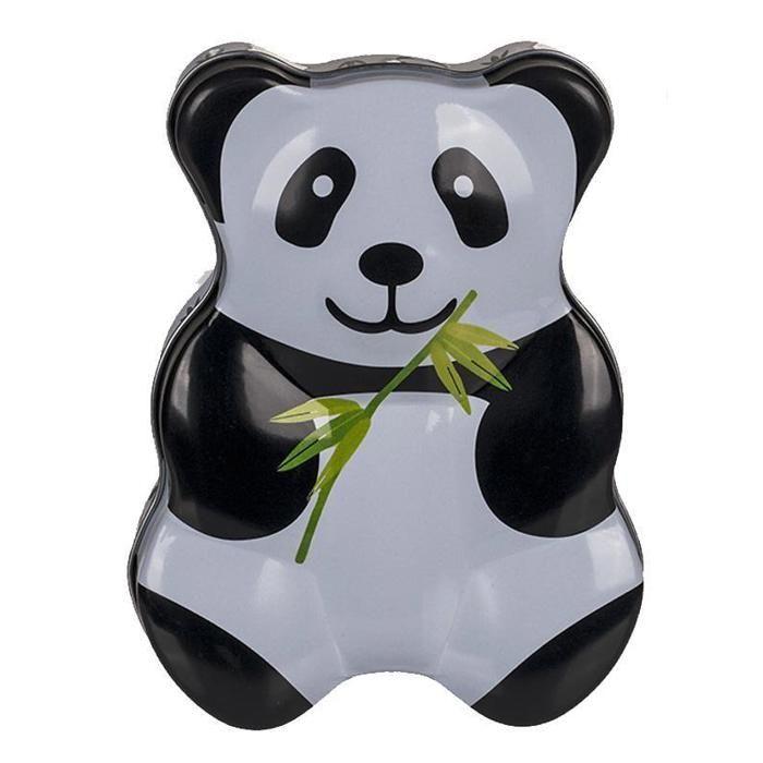 Boîte en métal - YOUDOIT - Panda - Rectangulaire - Blanc - 14 x 11 cm