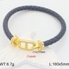 Pig Nose Red Rope Leather Rope Bracelet Men's and Women's 18k Gold Micro-inlaid with Diamonds Natal Year Couple's High-end DIY Hand Rope 2026