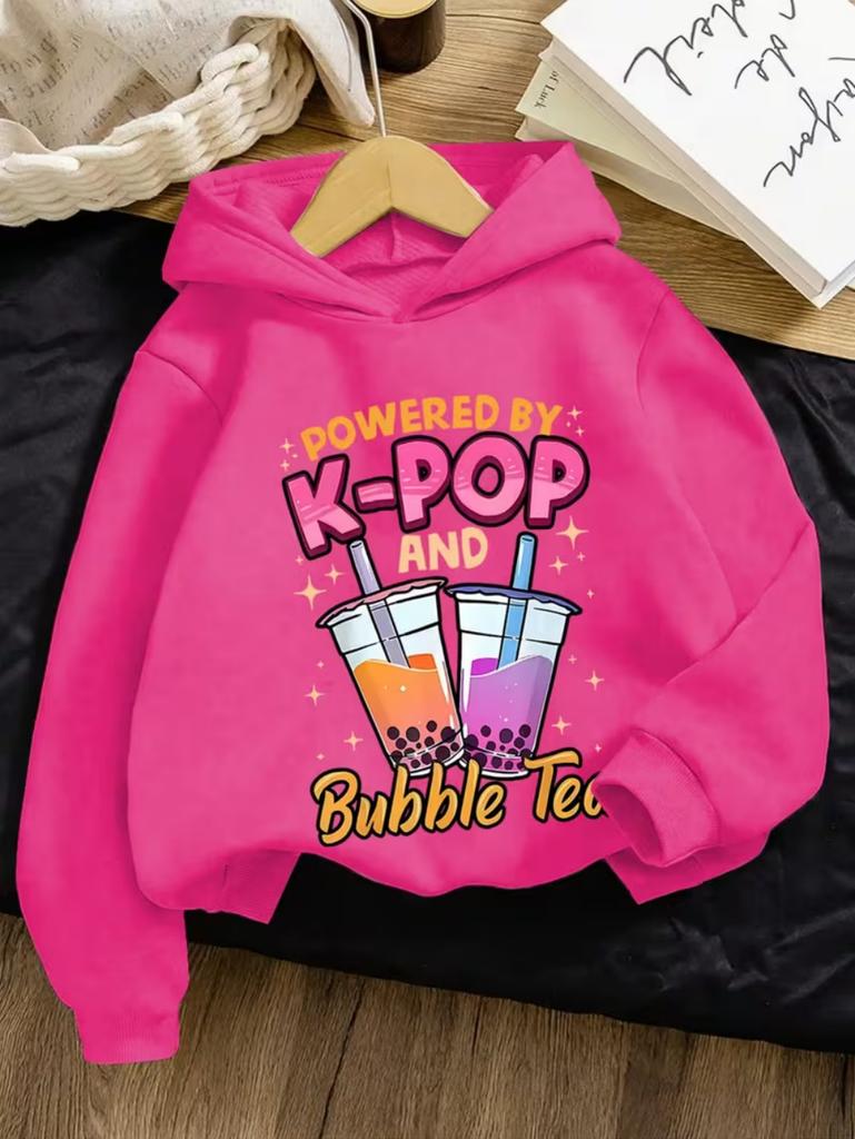 My Little Soda Pop Kinder Kapuzenpullover K-Pop Musik Koreanischer Anime Sweatshirt Hip Hop Jungen Kleidung Geschenk Süßer Spruch T-Shirt Locker Kinder Oberteil