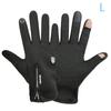 Touch Screen Zipper Warm Autumn And Winter Gloves Windproof Motorcycle Gloves Winter Keep Warm Full Finger Sports Gloves