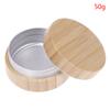 Bambusflaske Kremkrukke Nail Art Mask Kremfyllbar Tom Kosmetisk Makeup-beholder Flaskeoppbevaringsboks 10/15/30/50/60/80/100G