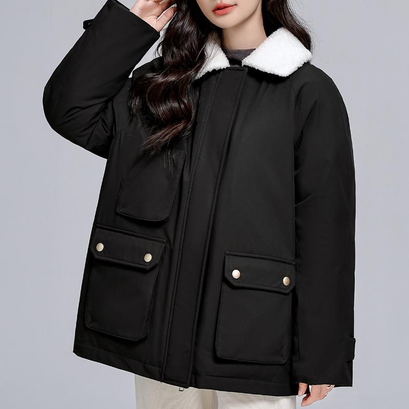 Fashion Winter Coats for Women Plus Size Short Parkas Elegant Loose Thick Warm Outerwears Lady Jackets High Quality