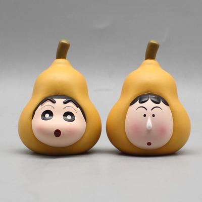 7cm Anime Crayon Shin chan GK cos Kürbis Handgemachte Modell Desktop Auto Dekor Trendy Spielzeug Geschenk Sammlung Dekoration Cartoon Niedlich