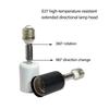 Rotatable E27 Lamp Socket Adapter 150W Heatproof Design Vertical Horizontal Adjust Positioning Global Voltages Support