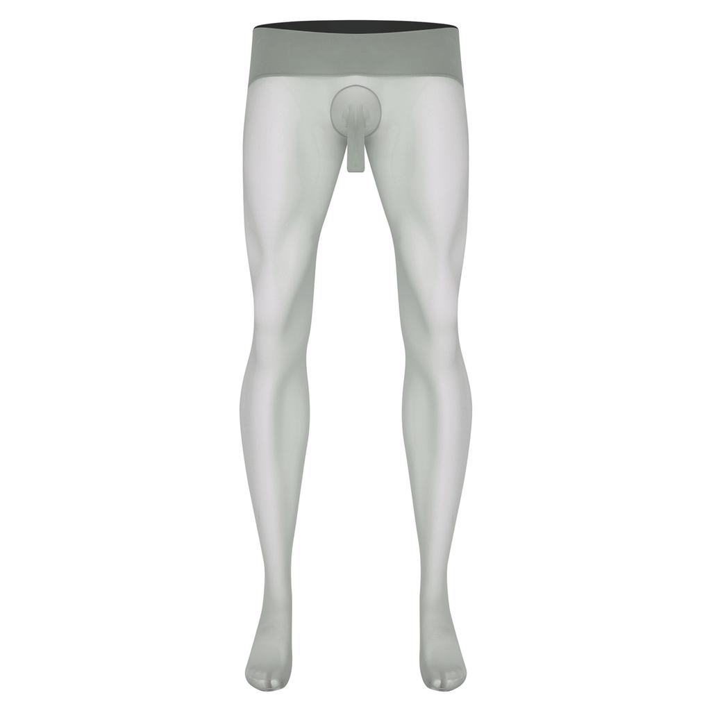 Herren Ultra Dünne Dehnbare Strumpfhosen Strümpfe Hoher Bund Nahtlos Durchsichtig Leggings Nachtwäsche