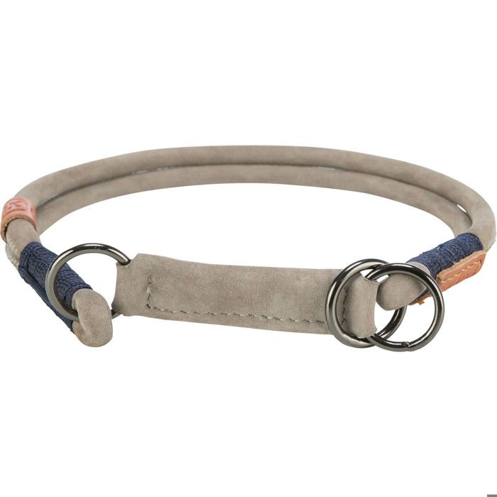 Collier Semi-étrangleur - Trixie - Be Nordic - Cuir - Gris - Moyen