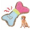 Dog Plush Squeaky Indestructible Toys Bone For Pet Resistant Dogs Chew Toy Small Puppy Teething Chewing Interactive Birthday
