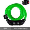 Five-Digit Combo Bicycle Lock – Electric Vehicle, Mountain Bike, Anti-Theft Steel Cable Loop