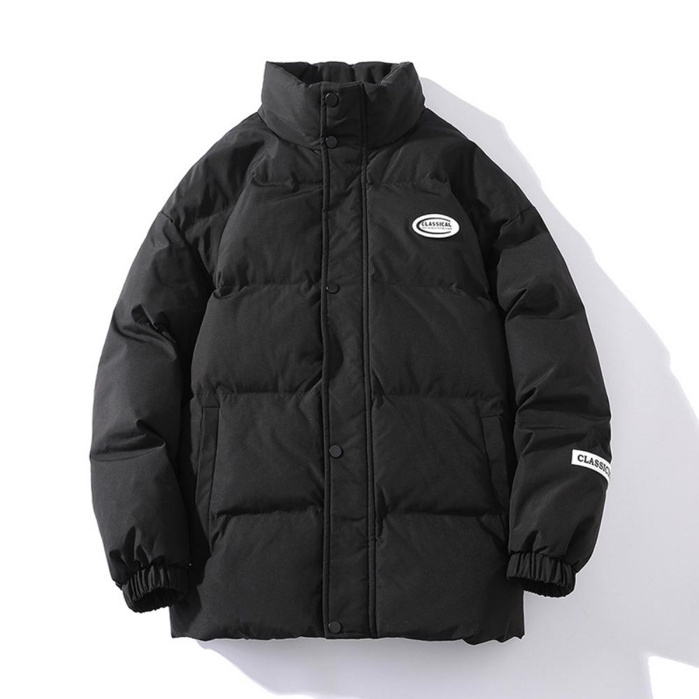 

Новая пуховая хлопковая одежда мужская утолщенная зимняя хлопковая куртка и хлебная одежда для мальчиков 4XL чёрный