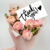50pcs/pack White Thank You Cards Thank You Notes for Wedding Shower, Wedding, Small Business, Graduation, Bridal Shower