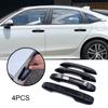 For Honda Civic 11th Gen   2024 Car Carbon Fiber Style Exterior Door Handle Moulding Cover Trim w/Keyless Entry Decor