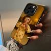 C-Cute Funny Monkey Phone Case For iPhone 17,16,15,14,13,12,11 Plus Pro Max Colored Silver Phone Case