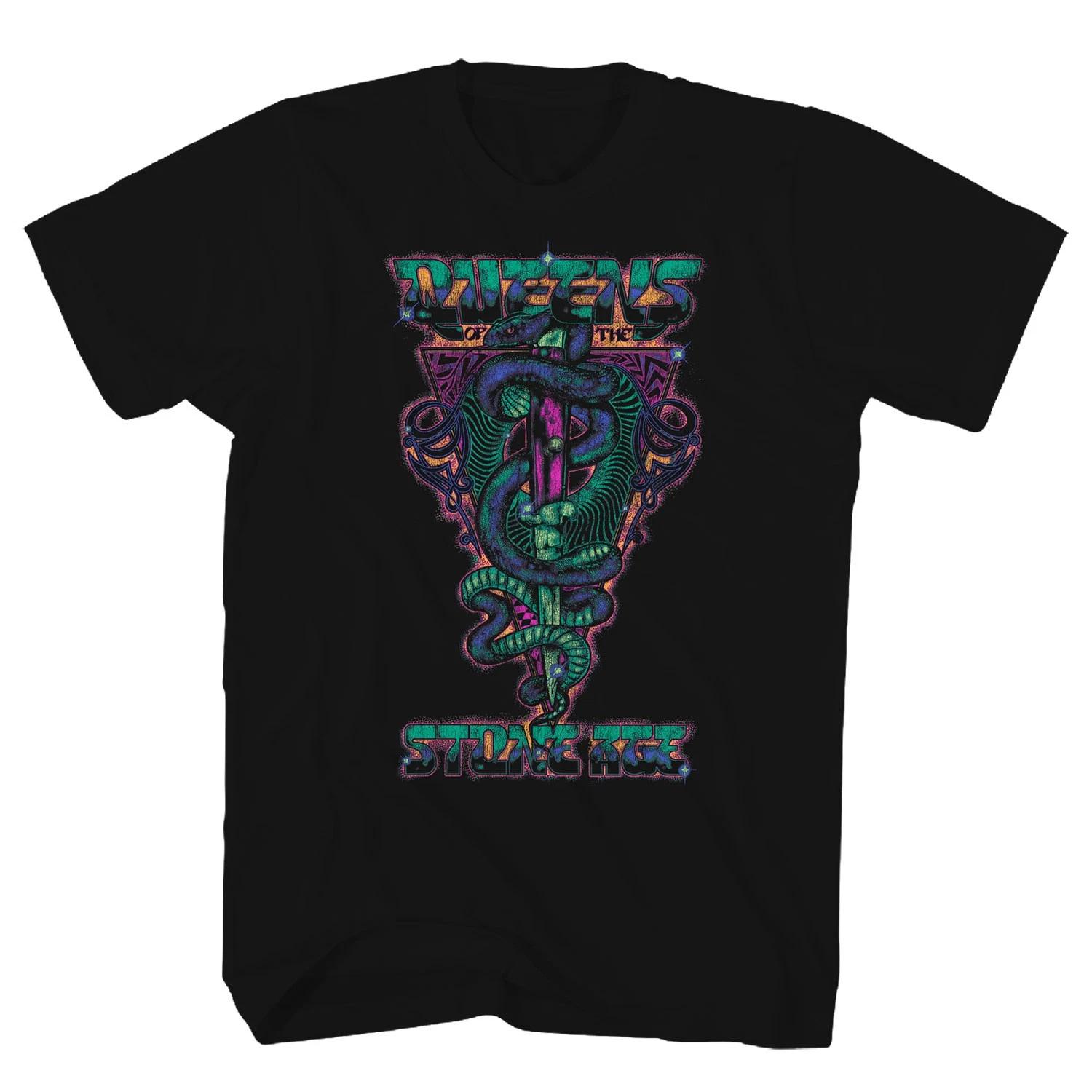 Men s Queens Of The Stone Age Dagger T-shirt XXX-Large Black S