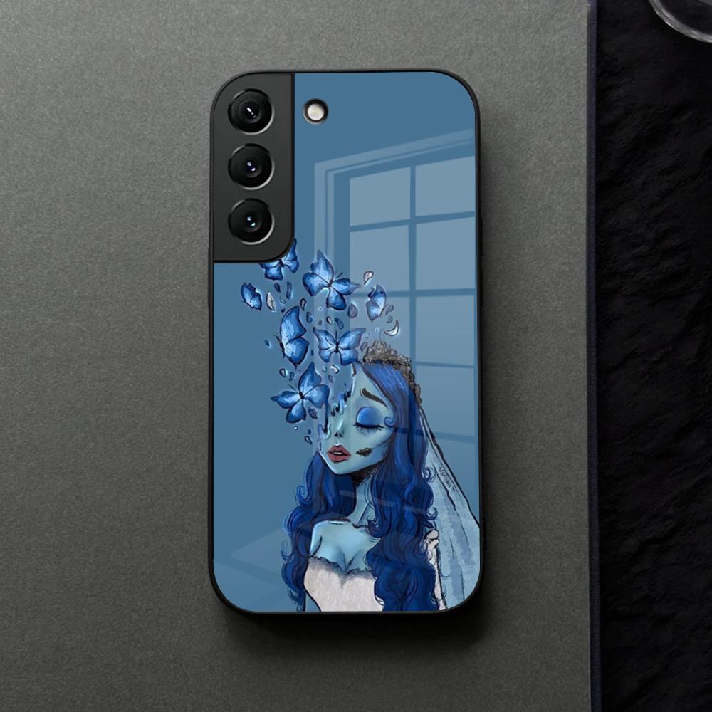 Corpse Bride Phone Case Glass For Samsung Galaxy S21 S25 S22 S20 S24 S23 Ultra Fe Plus A16 A34 A54 A24 Coque