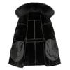 Winter New Fur All-in-one Men's Jacket Mid-length Fox Fur Genuine Leather Jacket Men's Fur Coat