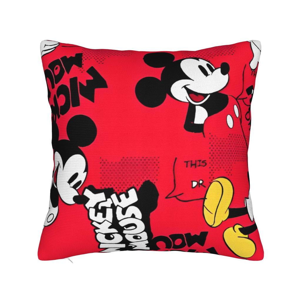 Cute Minnie Mouse Square Pillow Covers Polyester Home Famous Popular Cartoon Cushion Case Cool Decor Pillow Cover 45*45