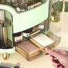 Cosmetics Storage Box Tabletop Dresser Finishing Mask Lipstick Makeup Brush Drawer Shelf Dustproof