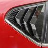 For Nissan Tiida 2011 2012 2013 2014 2015 Car Rear Side Window Blinds Trim Cover Louver Stickers Frame ABS Carbon Fiber
